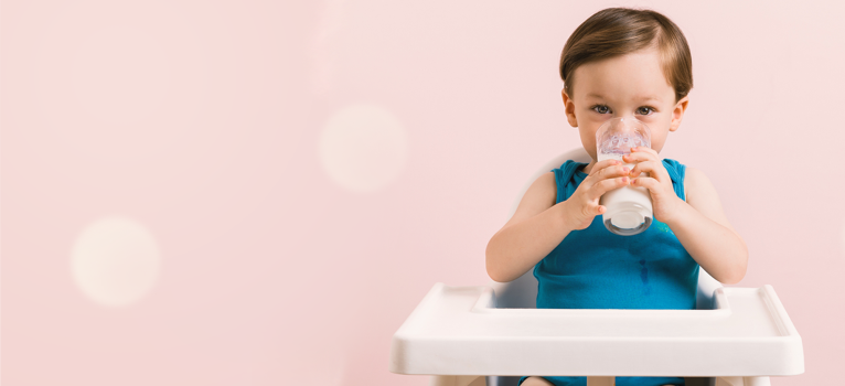 Baby drinking milk